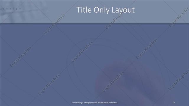 Title Only presentation slide layout