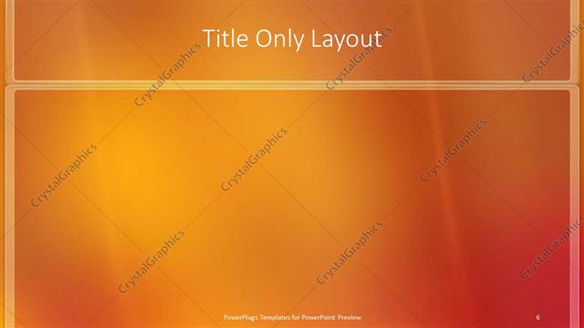 Title Only presentation slide layout