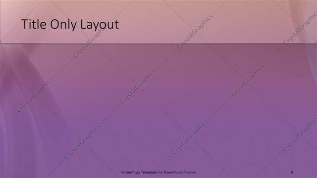 Title Only presentation slide layout