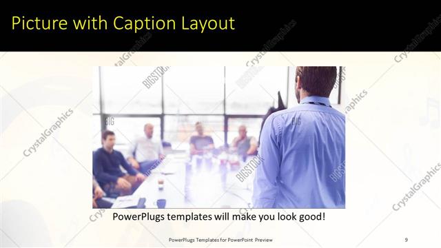 Picture with Caption presentation slide layout