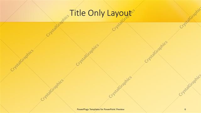 Title Only presentation slide layout