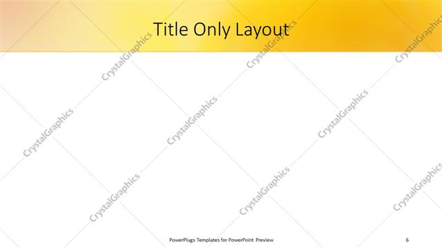 Title Only presentation slide layout