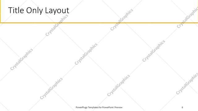 Title Only presentation slide layout