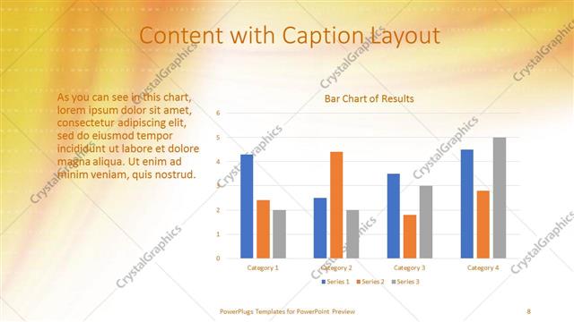 Content with Caption presentation slide layout