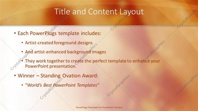 Title and Content presentation slide layout