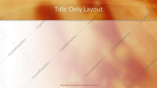Title Only presentation slide layout