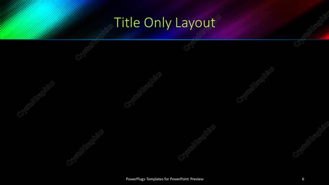 Title Only presentation slide layout