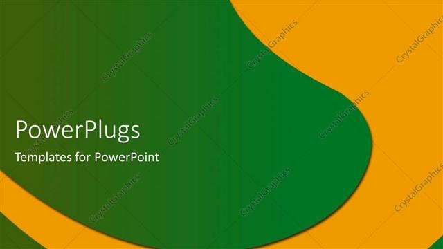  Presentation with yellow green - Abstract depiction of shapes on a green and yellow background