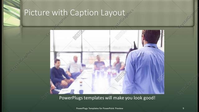 Picture with Caption presentation slide layout