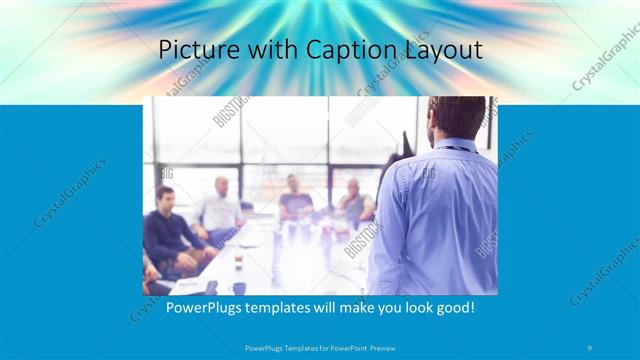 Picture with Caption presentation slide layout