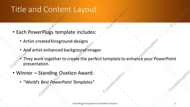 Title and Content presentation slide layout