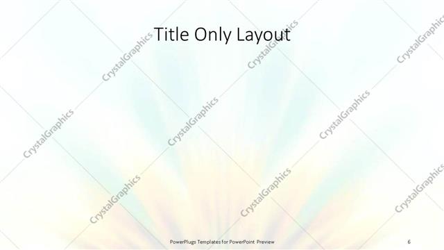 Title Only presentation slide layout