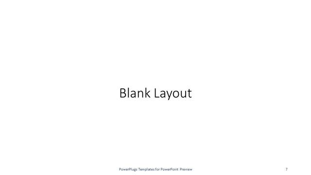 Blank presentation slide layout