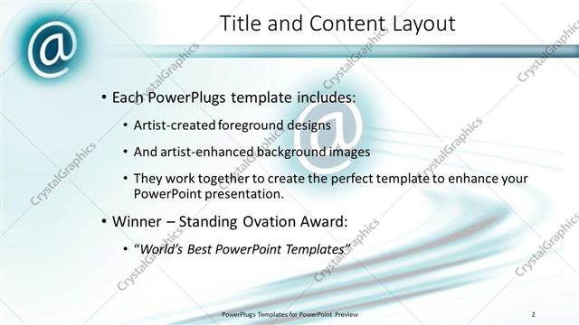 Title and Content presentation slide layout