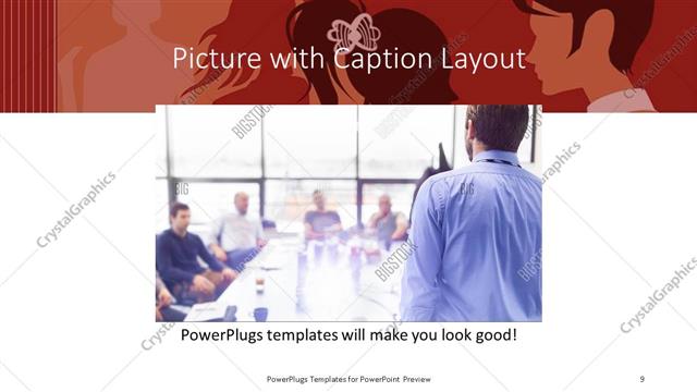 Picture with Caption presentation slide layout