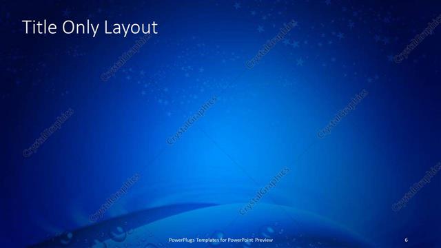 Title Only presentation slide layout