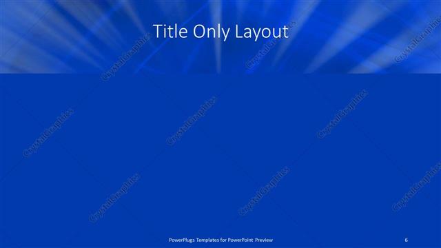 Title Only presentation slide layout