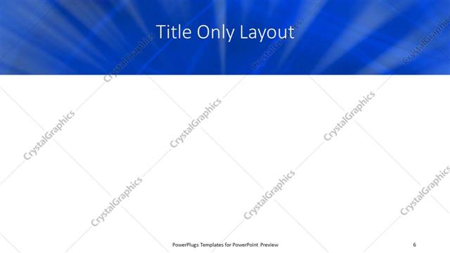 Title Only presentation slide layout