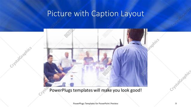 Picture with Caption presentation slide layout