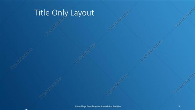 Title Only presentation slide layout