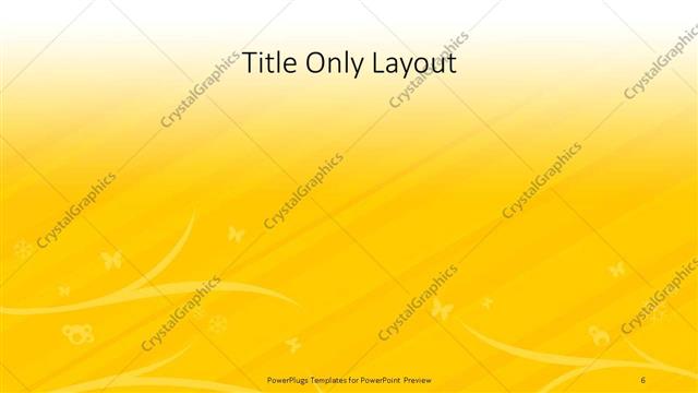 Title Only presentation slide layout