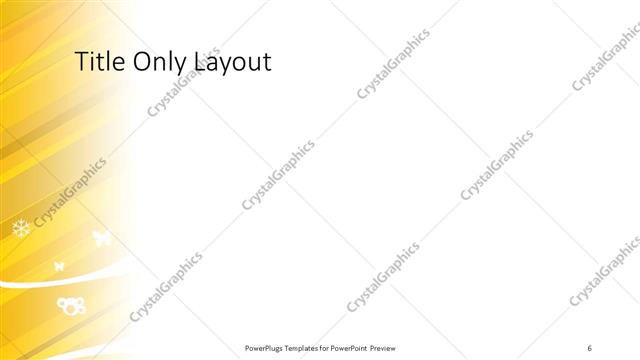 Title Only presentation slide layout