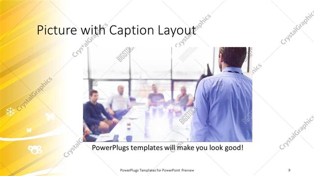 Picture with Caption presentation slide layout