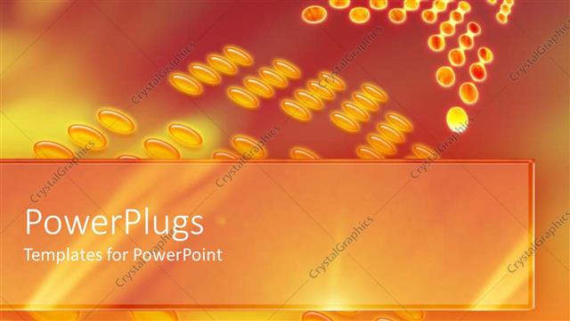  Presentation with faded - Abstract depiction of yellow and glowing bubbles, buttons on faded background