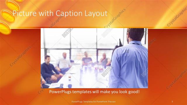 Picture with Caption presentation slide layout