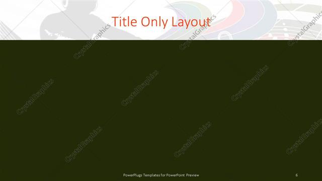 Title Only presentation slide layout
