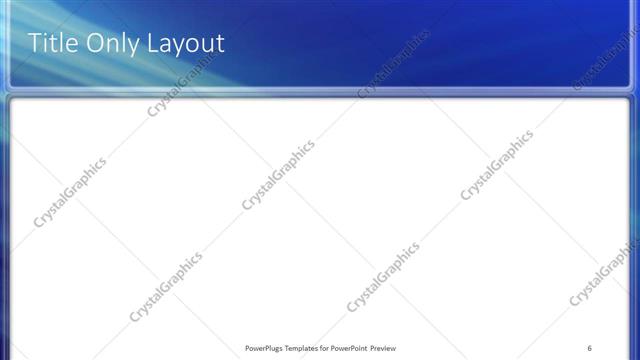 Title Only presentation slide layout