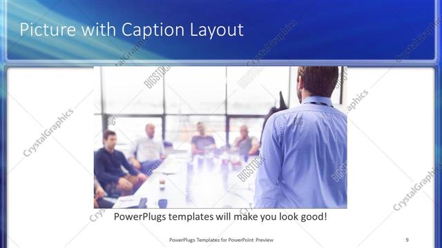 Picture with Caption presentation slide layout