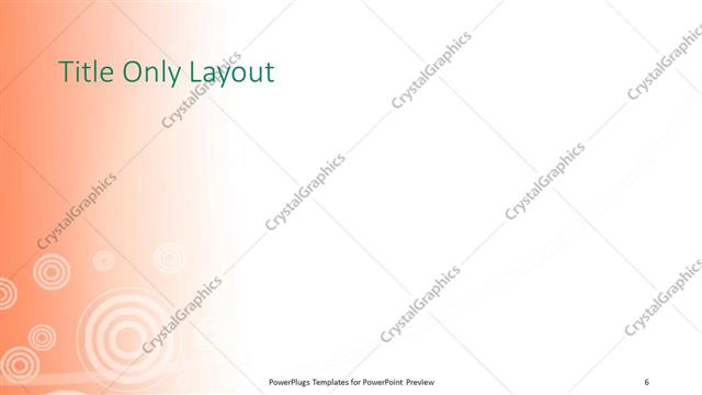 Title Only presentation slide layout