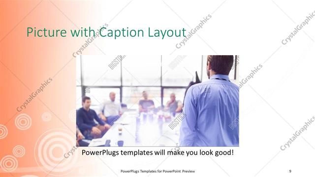 Picture with Caption presentation slide layout