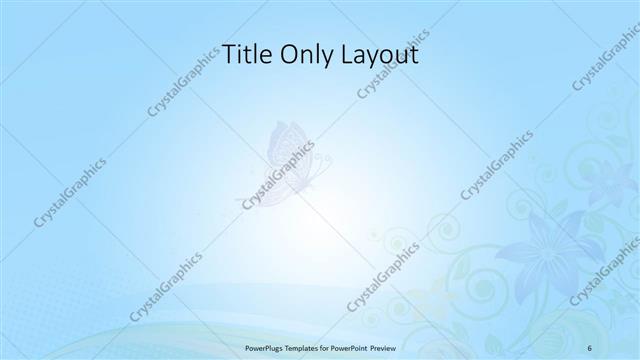 Title Only presentation slide layout