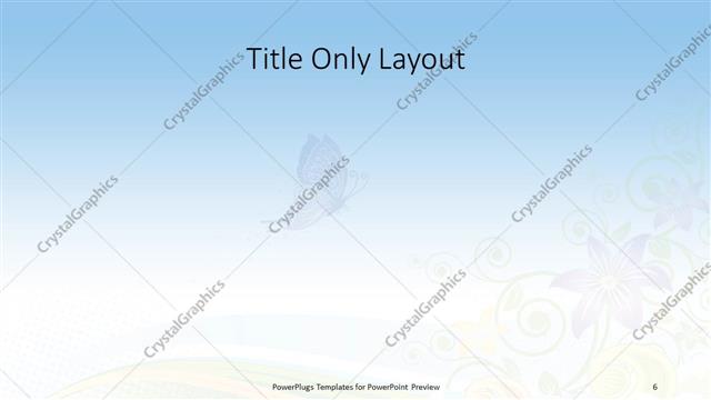 Title Only presentation slide layout