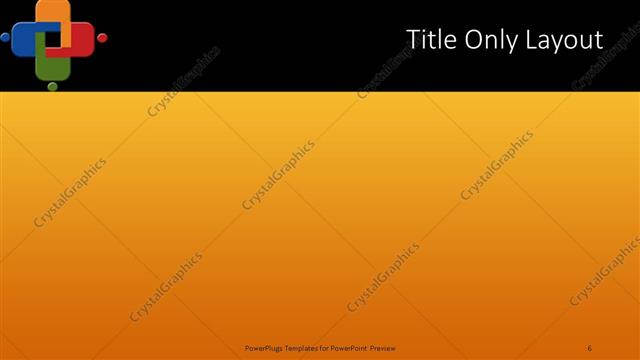 Title Only presentation slide layout