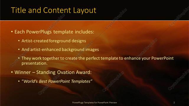 Title and Content presentation slide layout
