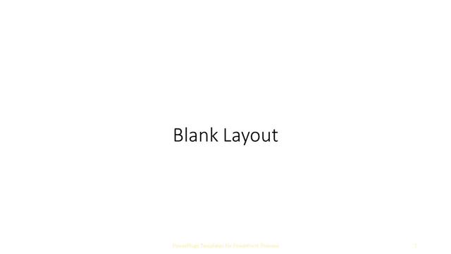 Blank presentation slide layout
