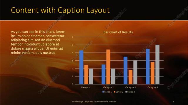 Content with Caption presentation slide layout
