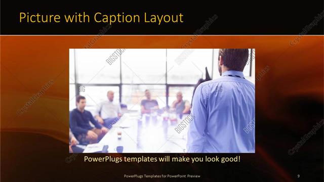 Picture with Caption presentation slide layout