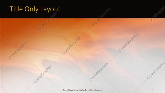 Title Only presentation slide layout