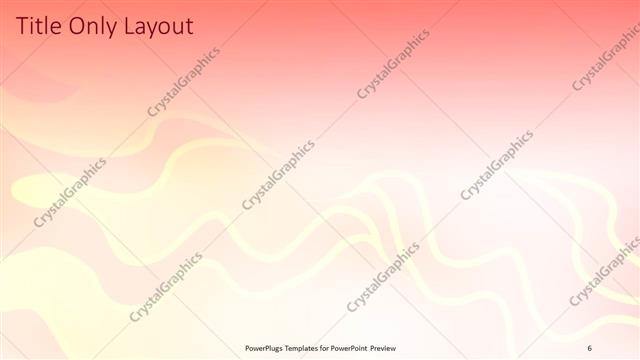 Title Only presentation slide layout