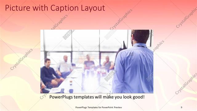Picture with Caption presentation slide layout