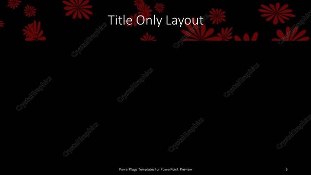 Title Only presentation slide layout