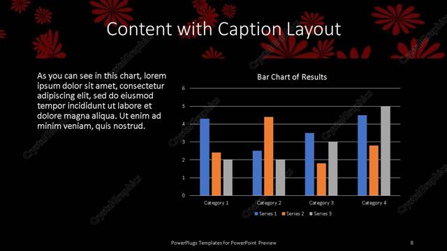 Content with Caption presentation slide layout
