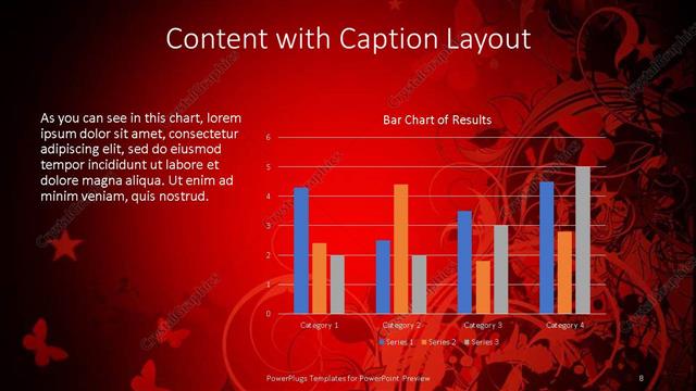 Content with Caption presentation slide layout