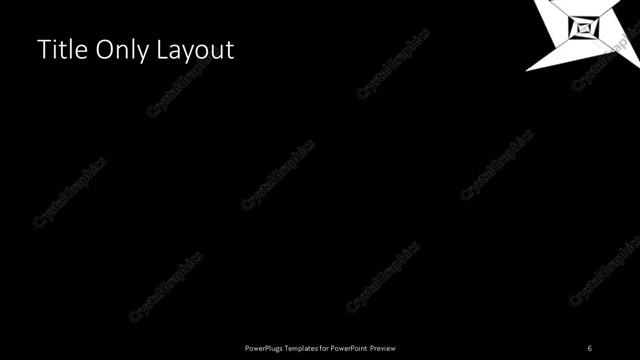 Title Only presentation slide layout