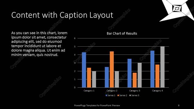 Content with Caption presentation slide layout