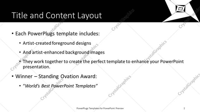Title and Content presentation slide layout